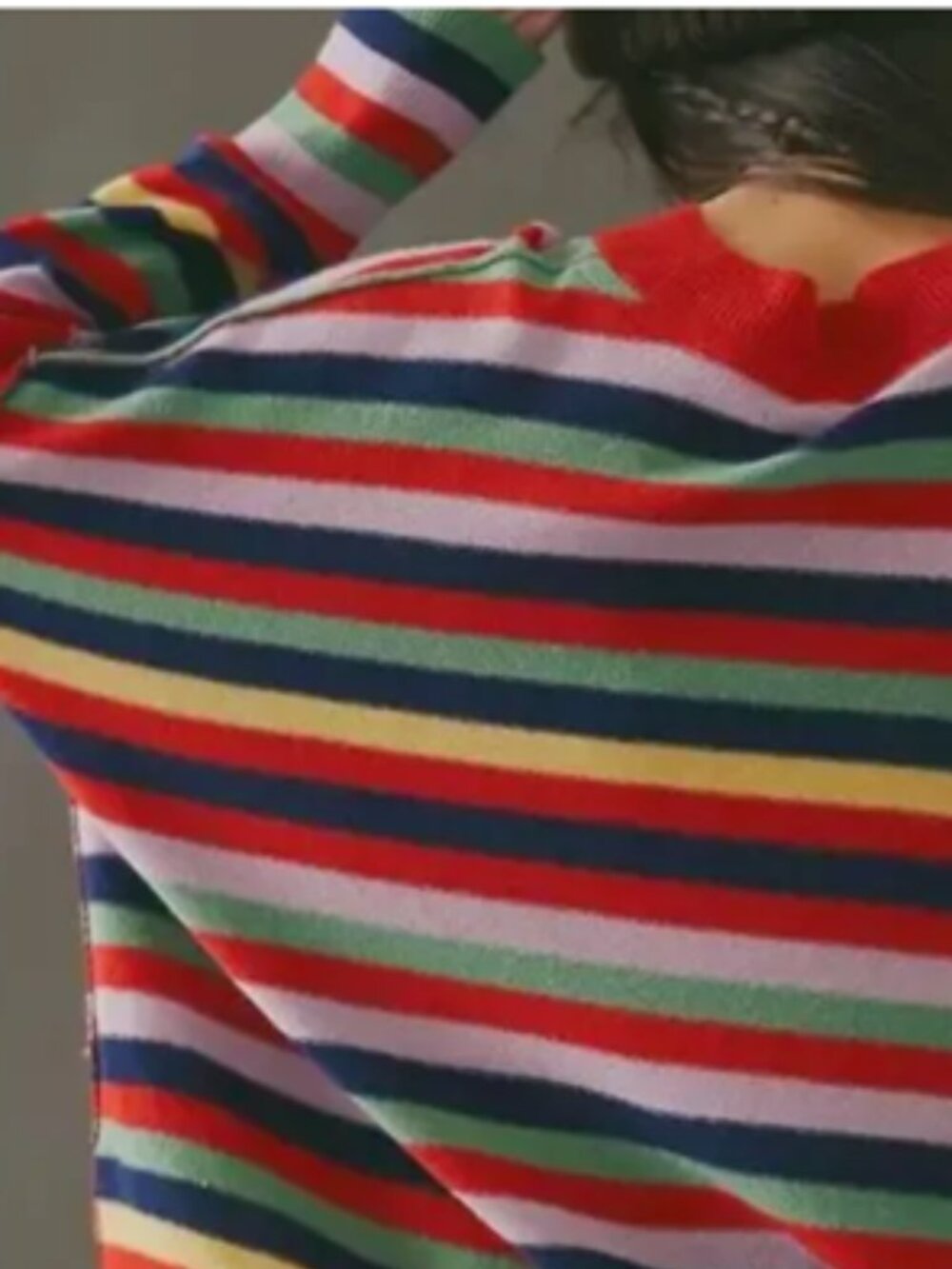 NWT Free People Tomorrow Stripe Cashmere Sweater - Picture 6 of 16